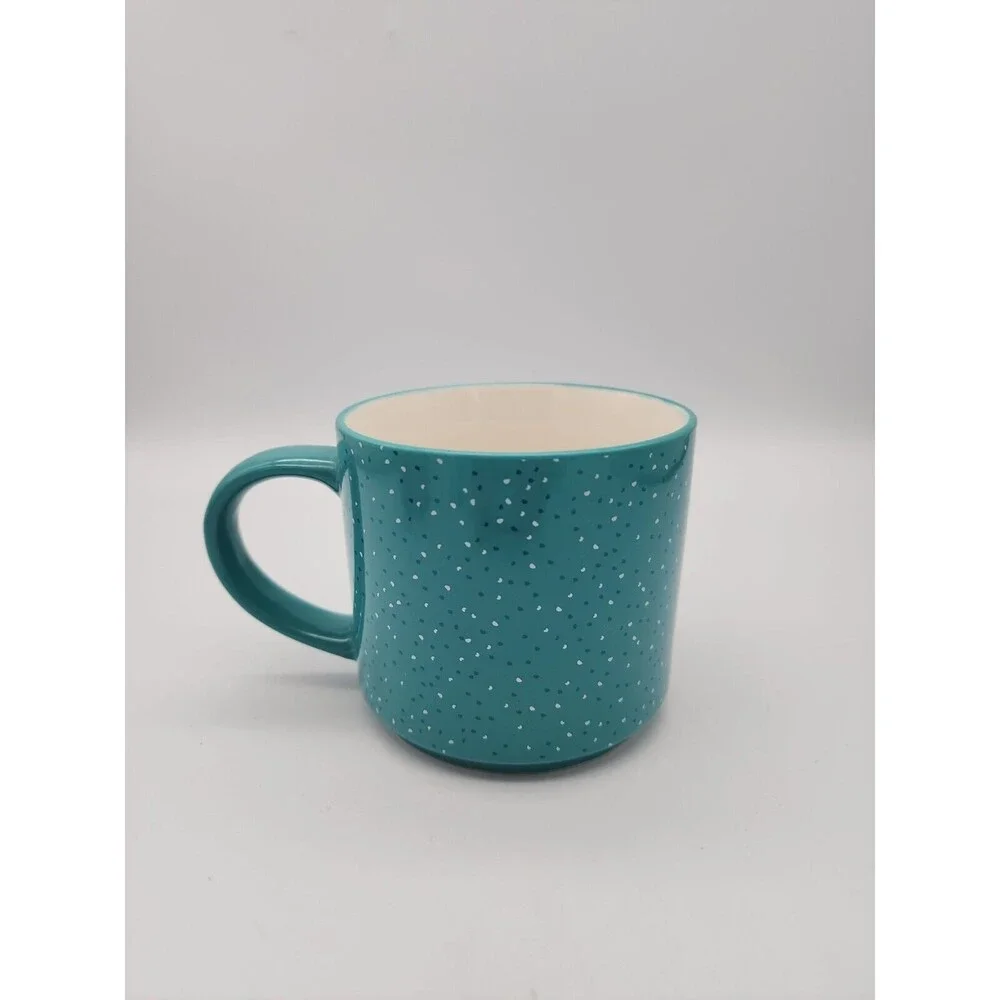 ELUM Home Beagle Dog Blue & White COFFEE MUG Speckled Print Mug